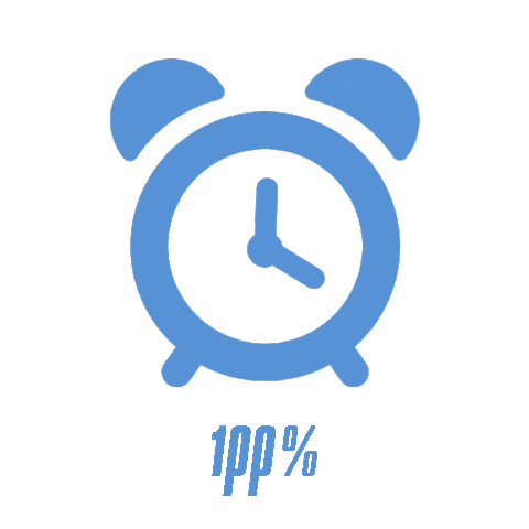 Clock Alarm Sticker by proteinprojekt