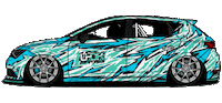 Car Racing Sticker