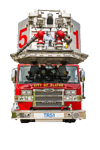 olathefire fire firefighter fire truck fire engine Sticker