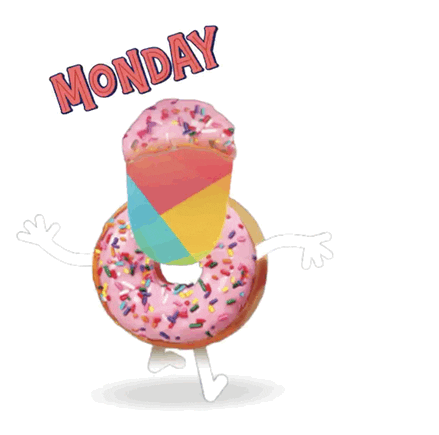 Monday Donut Sticker by Sniff San Francisco