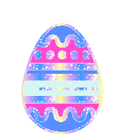 Glitter Easter Sticker