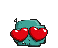 UltraZombies love heart halloween amor Sticker
