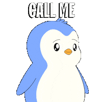 Call Me Penguin Sticker by Pudgy Penguins
