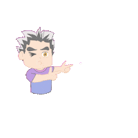 Crashlea anime wink sparkle chibi Sticker