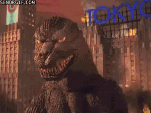 godzilla deal with it GIF by Cheezburger