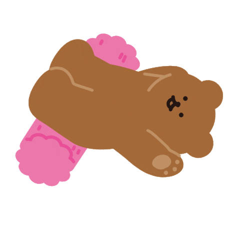 Happy Bear Sticker by daiso_designlab