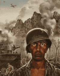 Scared Thousand Yard Stare GIF