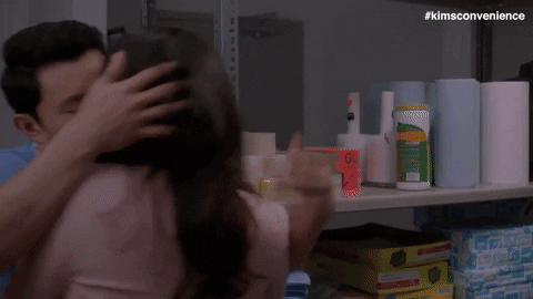 The Help Kiss GIF by Kim's Convenience