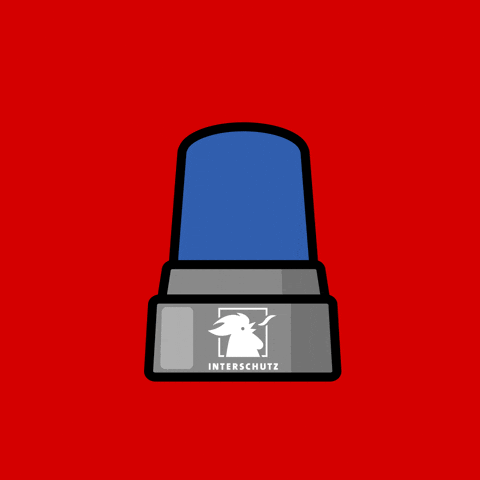 Blue Light Security GIF by INTERSCHUTZ – Safeguarding tomorrow.