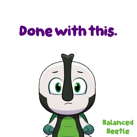 Over It Bug Sticker by VeeFriends