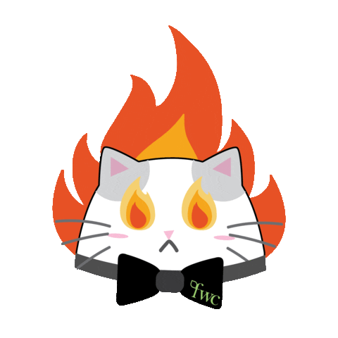 feelwellceramics giphyupload cat excited angry Sticker