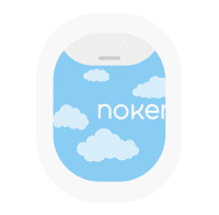 Noken_Travel travel plane noken Sticker