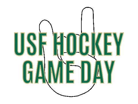 hockeyclubusf giphyupload go bulls game day usf hockey Sticker