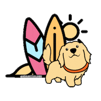 Golden Retriver Sticker by Agência Wai
