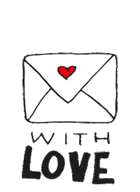Love Black Sticker by Paperfuel