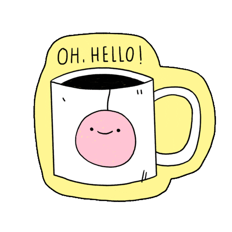 Happy Coffee Sticker by Chabaski