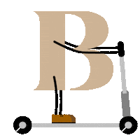 skate scooting Sticker by Bob the Robot