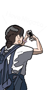 新潟 Sticker by ojiya_oyaji