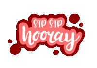 Wine Hooray Sticker by artandbonding