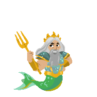 The Little Mermaid Trident Sticker by Walt Disney Studios