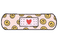 Band Aid Hearts Sticker