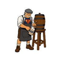 Bier Mass Sticker by Kirwaverein Pfreimd