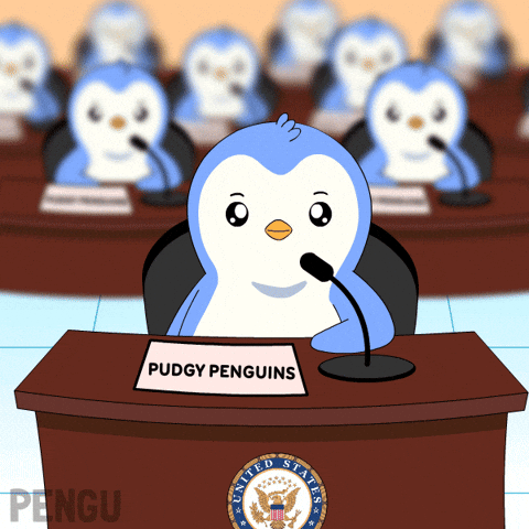 Penguin Speaking GIF by Pudgy Penguins