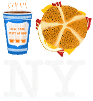 New York Coffee Sticker by Piccoliny