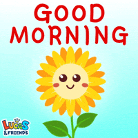 Good Morning Flower GIF by Lucas and Friends by RV AppStudios