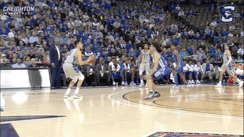 creighton bluejays point GIF by Creighton University Athletics