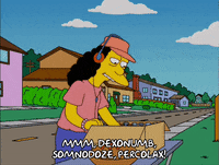 marge simpson street GIF