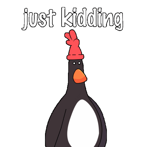 Just Kidding Lol Sticker by Feathers