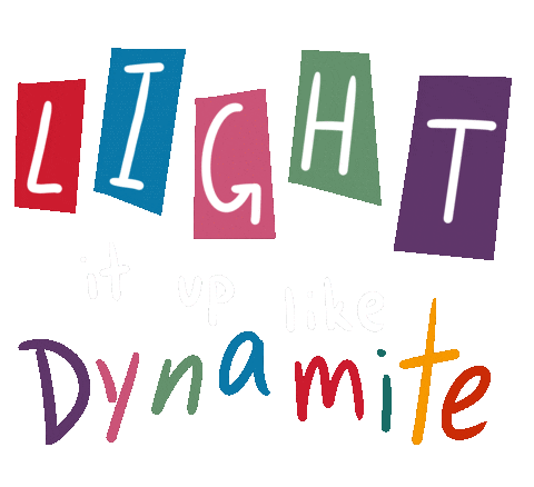 Light It Up Text Sticker