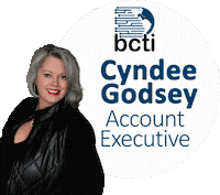 bcti cybersecurity tn business card cyndee godsey Sticker
