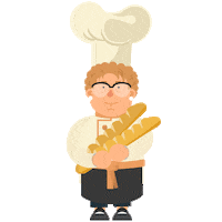 Foodie Baking Sticker by ThePlooshies