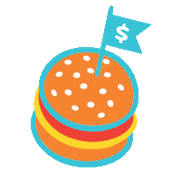 miagoreng burger nom melbourne burgers Sticker