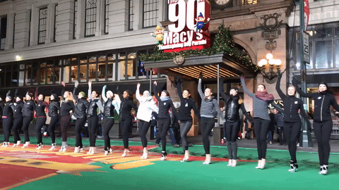 the rockettes GIF by The 90th Macy’s Thanksgiving Day Parade