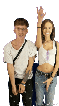 Celebration Couple Sticker by Oikos Canada