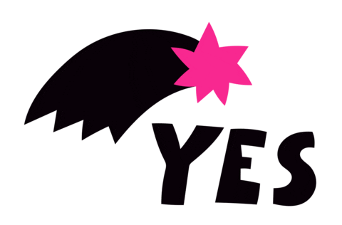 Shooting Star Yes Sticker by T-Systems Multimedia Solutions