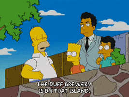 homer simpson beer GIF
