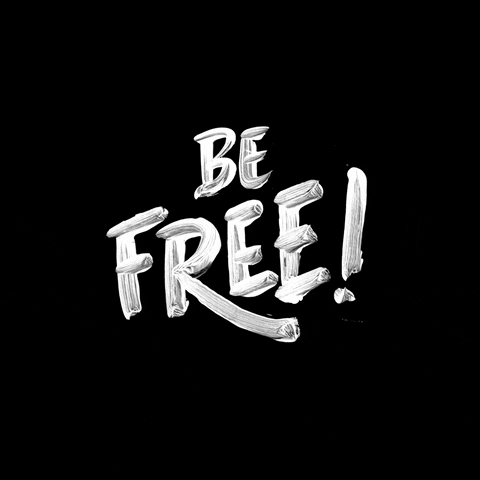 typography be free GIF by AlanGuzman