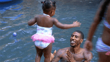 iman shumpert swimming GIF by VH1