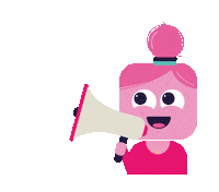 Megaphone Megafoon Sticker by Kinderkoopjesjager.nl