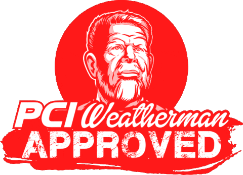 Weatherman Sticker by PCI Race Radios