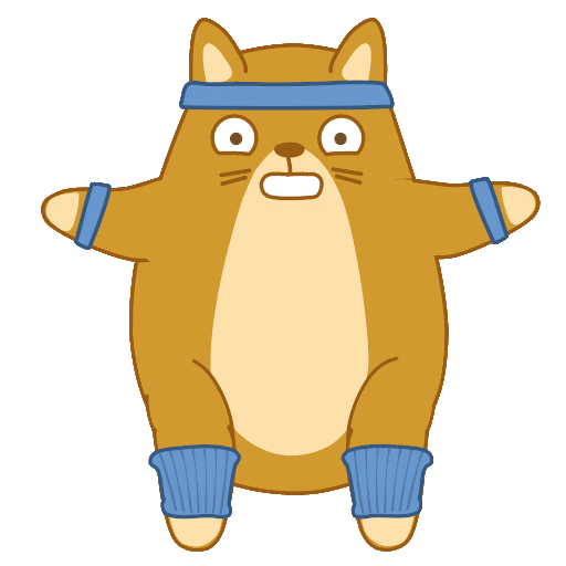 Cat Fitness Sticker by Share It Again