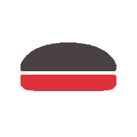 hoodburgerofficial logo streetfood hoodburger hood burger Sticker