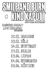 Smile And Burn Sticker by Kind Kaputt