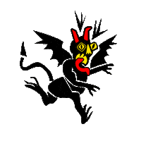 marsblackbird run running scared devil Sticker