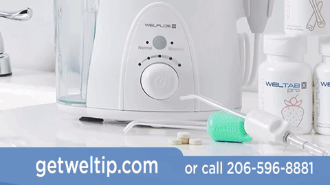 water flosser gum disease GIF