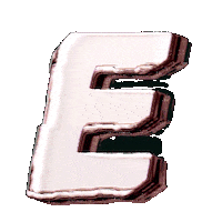 Glitch E Sticker by #BASILIO